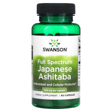 Swanson, Vollspektrum Japanischer Ashitaba, 500 mg, 60 Kapseln