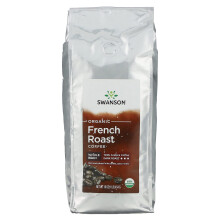 Swanson, Café Torréfié Français Biologique, Grain Entier, Torréfaction Foncée, 16 oz (454 g)