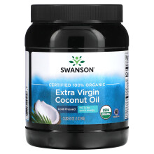Swanson, Huile de Coco Extra Vierge 100% Biologique Certifiée, 3 lb 6 oz (1,53 kg)