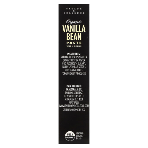 Taylor & Colledge, Bio-Vanillepaste mit Samen, 1,7 oz (50 g) 2