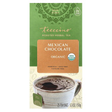 Teeccino, Tisane Torréfiée Biologique, Chocolat Mexicain, Sans Caféine, 25 Sachets de Thé, 5,3 oz (150 g)