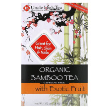 Uncle Lee's Tea, Thé de Bambou Biologique aux Fruits Exotiques, Sans Caféine, 18 Sachets, 1,02 oz (28,8 g)