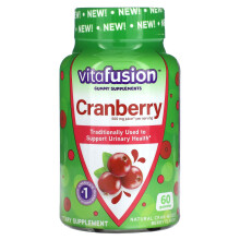 VitaFusion, Canneberge, Canneberge-Baies Mixtes, 500 mg, 60 Gommes (250 mg par Gomme)