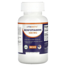 Vitamatic, Benfotiamin, 300 mg, 90 Pflanzliche Kapseln