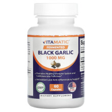 Vitamatic, Fermentierter schwarzer Knoblauch, 1.000 mg, 60 Kapseln (500 mg pro Kapsel)