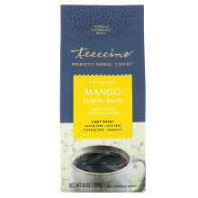 Teeccino, Café d'Herbes Prébiotique, Mangue Mélisse, Torréfaction Légère, Sans Caféine, 10 oz (284 g)