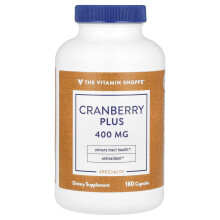The Vitamin Shoppe, Cranberry Plus, 400 mg, 180 Kapseln