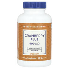The Vitamin Shoppe, Canneberge Plus, 400 mg, 90 Capsules