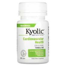 Kyolic, Extrait d'Ail Vieilli, Santé Cardiovasculaire, Original, Formule 100, 100 Comprimés