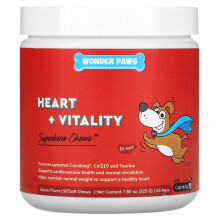 Wonder Paws, Superhero Kausnacks, Herz + Vitalität, Für Hunde, Alle Altersstufen, Speck, 90 Weiche Kausnacks