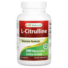 Best Naturals, L-Citrulline, 2 000 mg, 120 Comprimés (1 000 mg par Comprimé)
