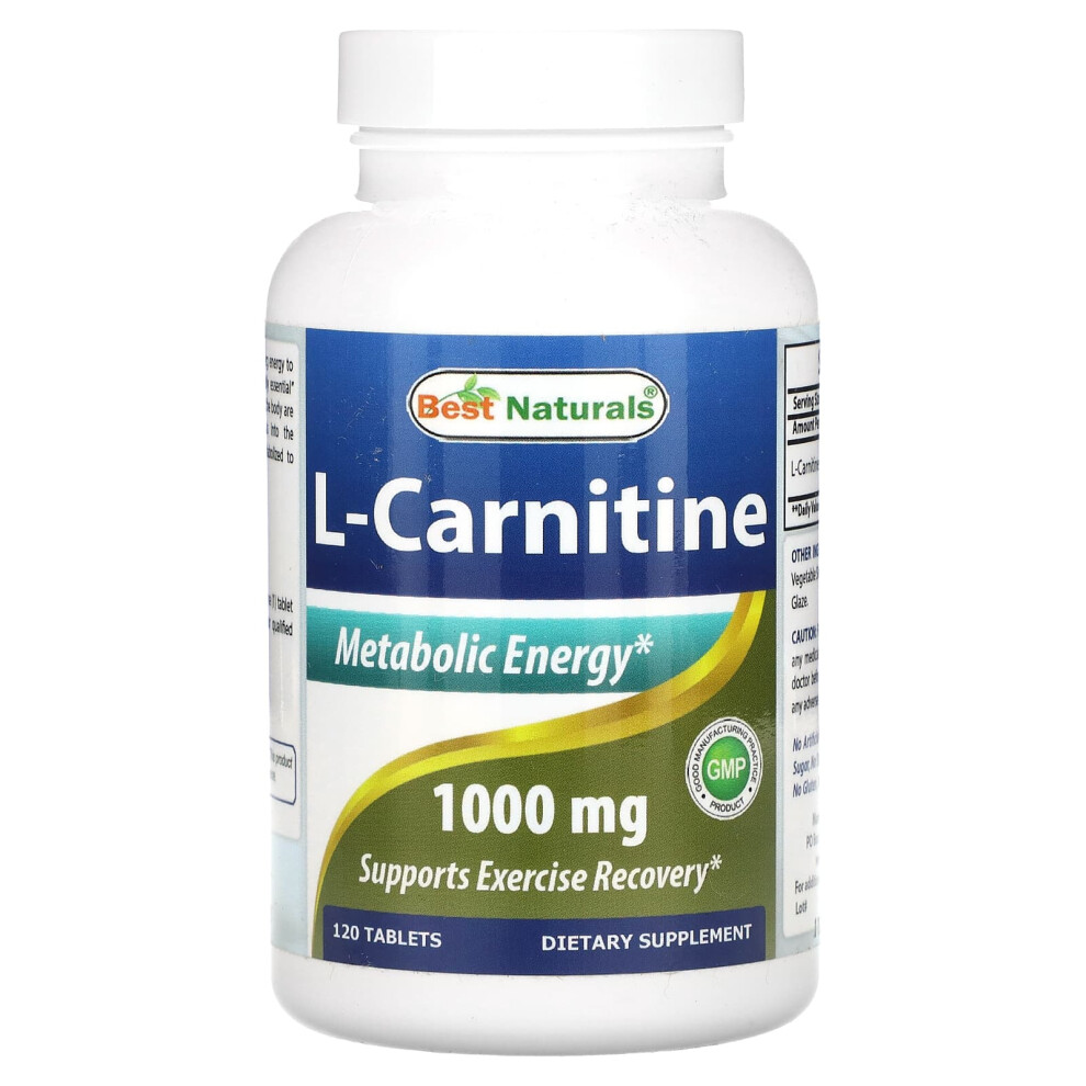 Best Naturals , L-Carnitine, 1,000 Mg, 120 Tablets