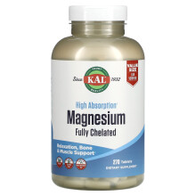 KAL, Hoch Bioverfügbares Magnesium, Vollständig Chelatiert, 270 Tabletten