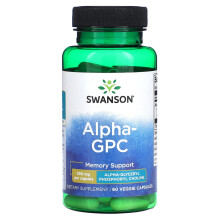 Swanson, Alpha GPC, 300 mg, 60 Gélules Végétales