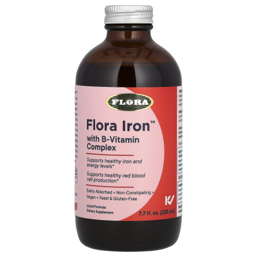 Flora, Fer avec Complexe de Vitamines B, 7.7 fl oz (228 ml) 2