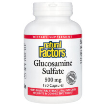 Natural Factors, Glucosaminsulfat, 500 mg, 180 Kapseln