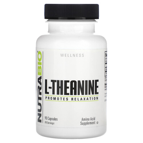 NutraBio, L-Theanin, 200 mg, 90 Kapseln