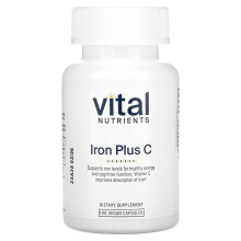 Vital Nutrients, Eisen Plus C, 100 Vegane Kapseln