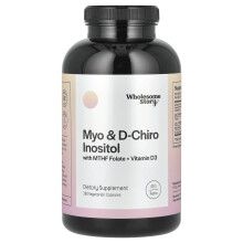 Wholesome Story, Myo- & D-Chiro-Inositol mit MTHF Folat + Vitamin D3, 360 vegetarische Kapseln
