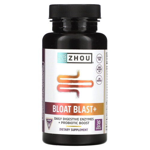 Zhou Nutrition, Blähungs-Blast+, 30 Vegane Kapseln