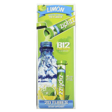 Zipfizz, Mélange Énergétique Sain avec Vitamine B12, Citron, 20 Tubes, 0,39 oz (11 g) Chacun