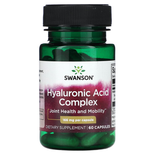 Swanson, Complexe d'Acide Hyaluronique, 166 mg, 60 Gélules