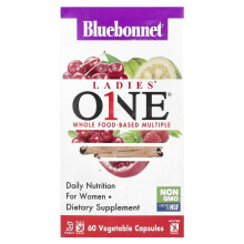 Bluebonnet Nutrition, Ladies' ONEÆ, Multiple à Base d'Aliments Entiers, 60 Gélules Végétales
