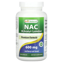Best Naturals, NAC, 600 mg, 250 Gélules
