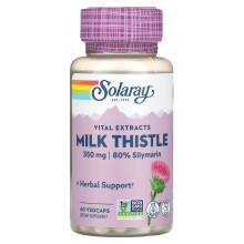 Solaray, Mariendistel Vital Extracts, 350 mg, 60 VegCaps