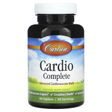 Carlson, Cardio Komplett, Fortgeschrittenes Kardiovaskuläres Multi, 90 Tabletten