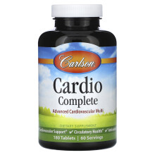 Carlson, Cardio Complet, Multi Cardiovasculaire Avancé, 180 Comprimés