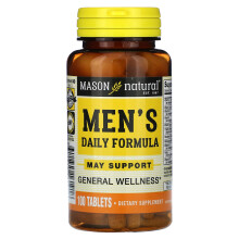 Mason Natural, Formule Quotidienne pour Hommes, 100 Comprimés
