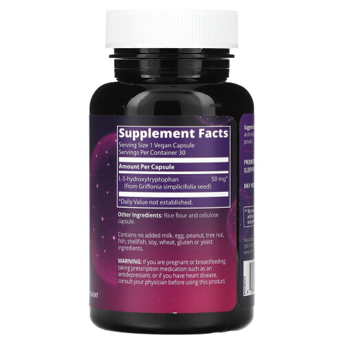 MRM Nutrition, 5-HTP, 50 mg, 30 Vegane Kapseln 1