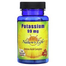 Nature's Life, Kalium, 99 mg, 100 Vegetarische Kapseln