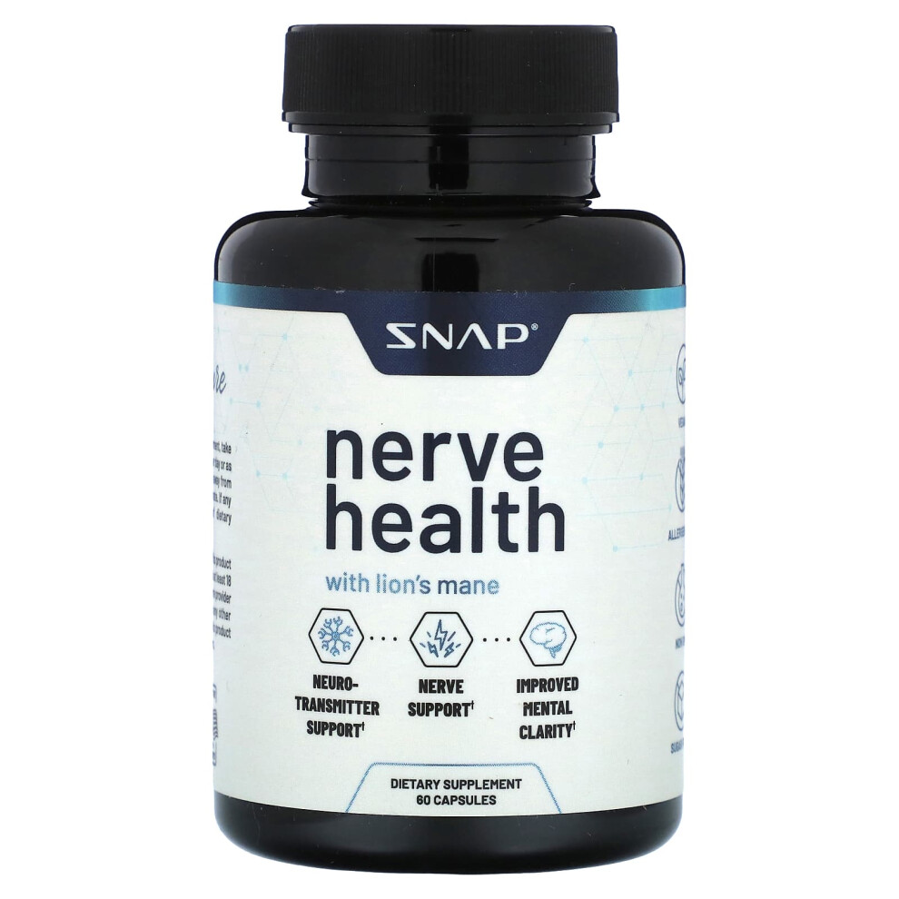 Snap Supplements , Nerve Health, 60 Capsules