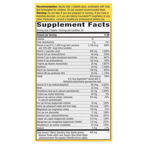 Nature's Way, Alive! Max3 Potenz Multivitamin, 90 Tabletten 1