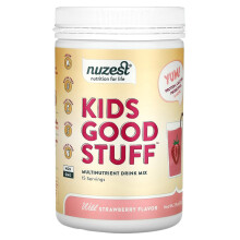 Nuzest, Kids Good Stuff, Multinährstoff-Getränkemischung, Wilde Erdbeere, 7,9 oz (225 g)