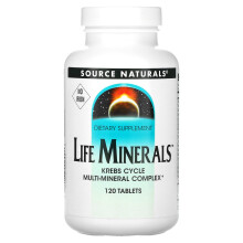 Source Naturals, Life Minerals, Sans Fer, 120 Comprimés
