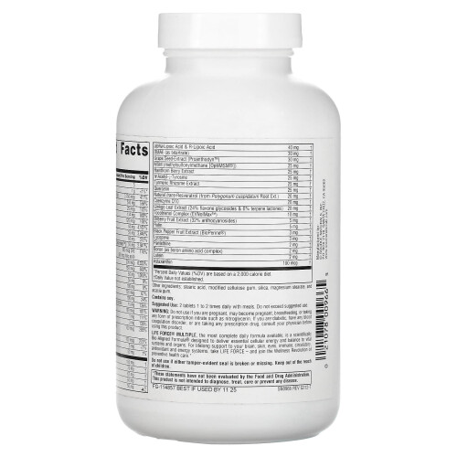 Source Naturals, Life Force Multiple, Ohne Eisen, 120 Tabletten 2