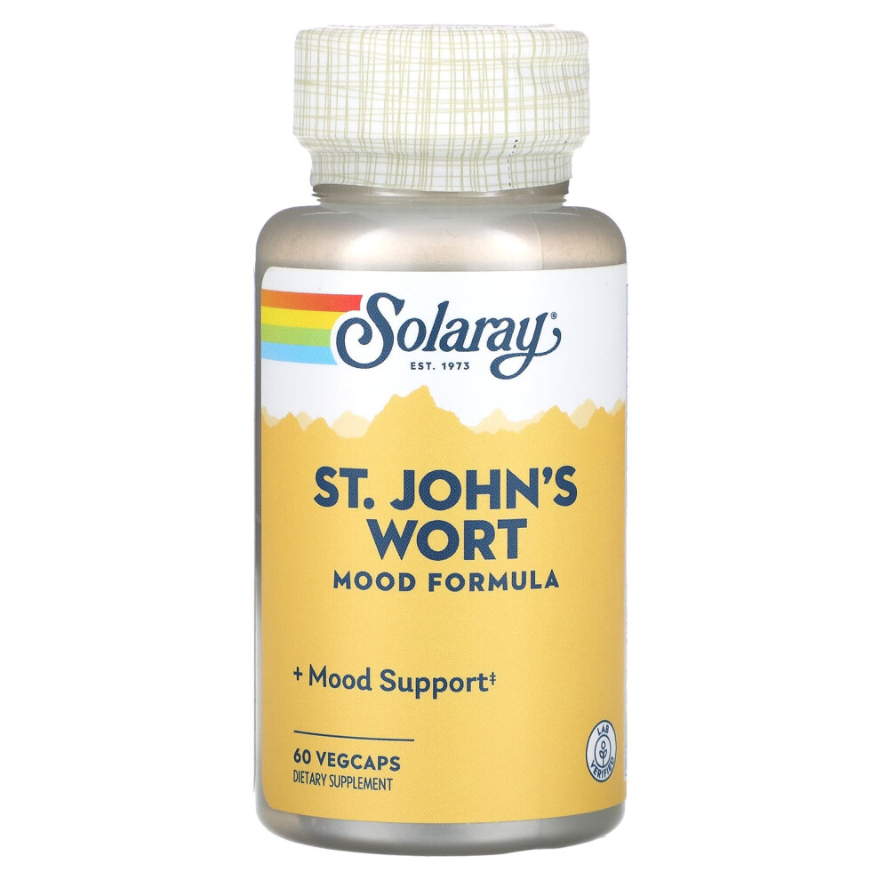 Solaray , St. John's Wort, Mood Formula, 60 Vegcaps