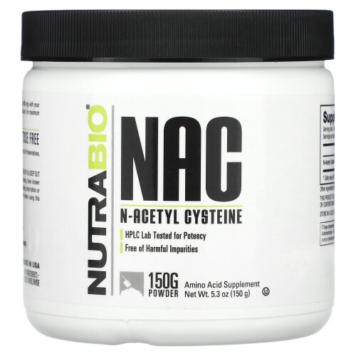 NutraBio, NAC, N-Acetylcystein, 5,3 Unzen (150 g)