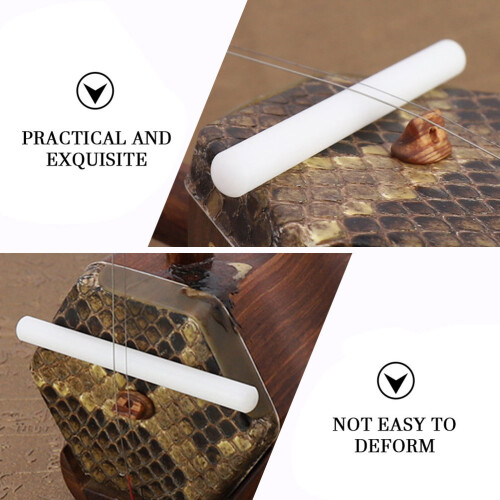 High-Grade White Erhu Practice Mute Soft Sound Reduction Accessory 2
