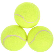 3Pcs Durable Green Tennis Balls for Professional Outdoor Training Use