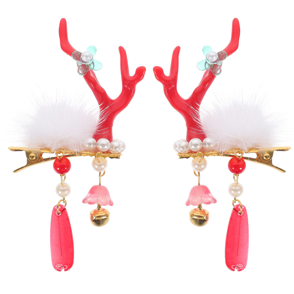 2pcs Tassel Hair Clip Costume Miss Alloy Hairpin-image-OPC-PJTZJGK-NEW