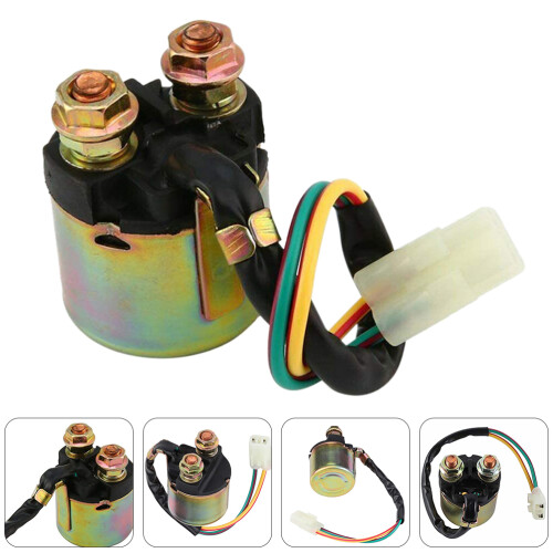 Relais Démarreur 12V Noir Résistant Cuivre ABS 1