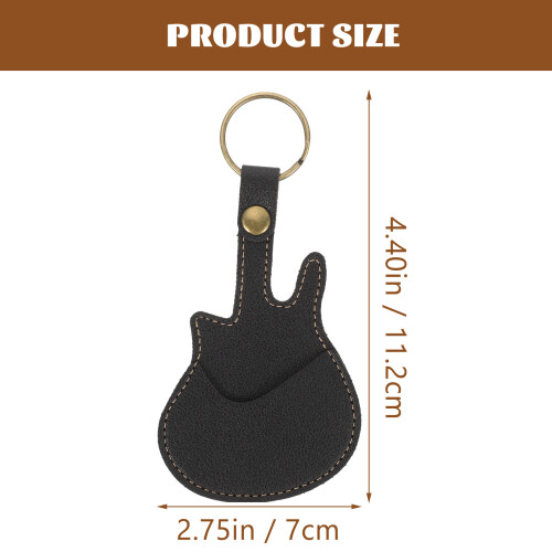 Pu Guitar Case With Key Chain Holder Portable 1