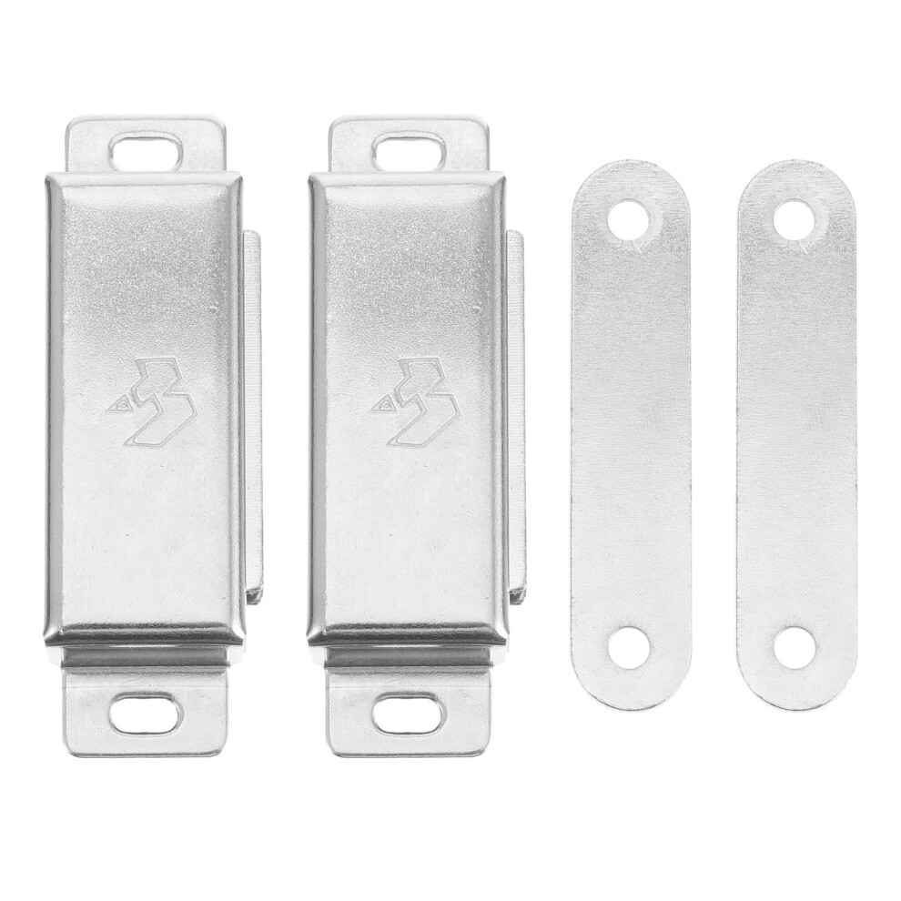 2 Pcs Magnetic Cabinet Door Stainless Steel Furniture