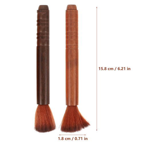 2Pcs Comfortable Wool Brush Tools for Erhu and Violin Dust Cleaning 1