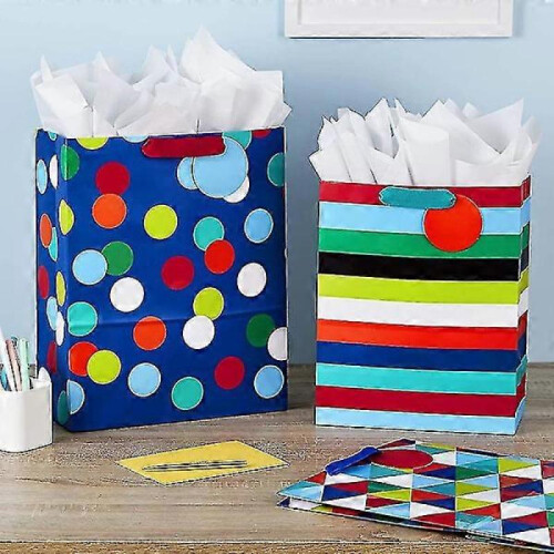 Gift wrapping paper package for all occasions with cutting lines on the back 1