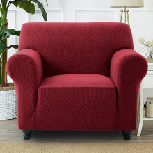 (1 Seater: 165 X 179 cm) Sofa Furniture Cover 1,2,3 &amp; 4 Seater Non Slip Pet Protector Spandex Sofa Cover